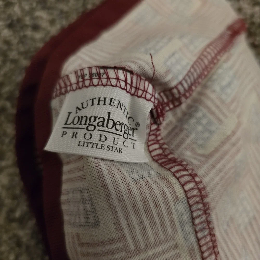 Longaberger Old Glory NEW Proudly American‎ Little Star Basket Liner ONLY